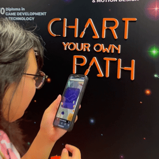 Scanning a featured wall for clues to a puzzle