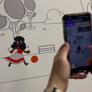 Players solving The Mural Exchange puzzle